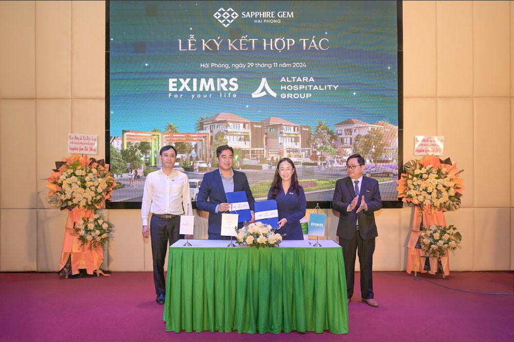Altara Ký Kết Hợp Tác Chiến Lược Cùng EximRS Trong Quản Lý - Vận Hành Dự Án Sapphire Gem Hải Phòng