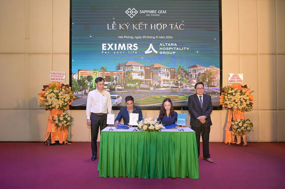 Altara Ký Kết Hợp Tác Chiến Lược Cùng EximRS Trong Quản Lý - Vận Hành Dự Án Sapphire Gem Hải Phòng